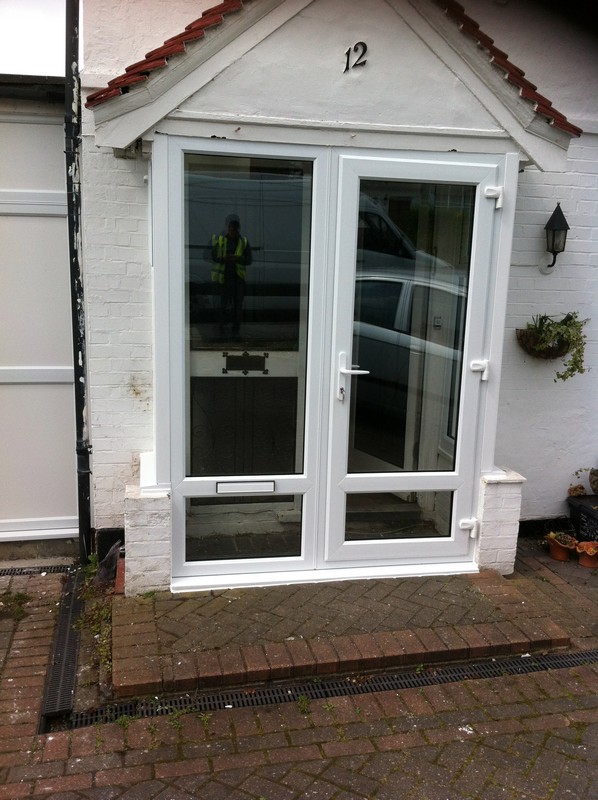 uPVC French doors fitted as front entrance in Wandsworth