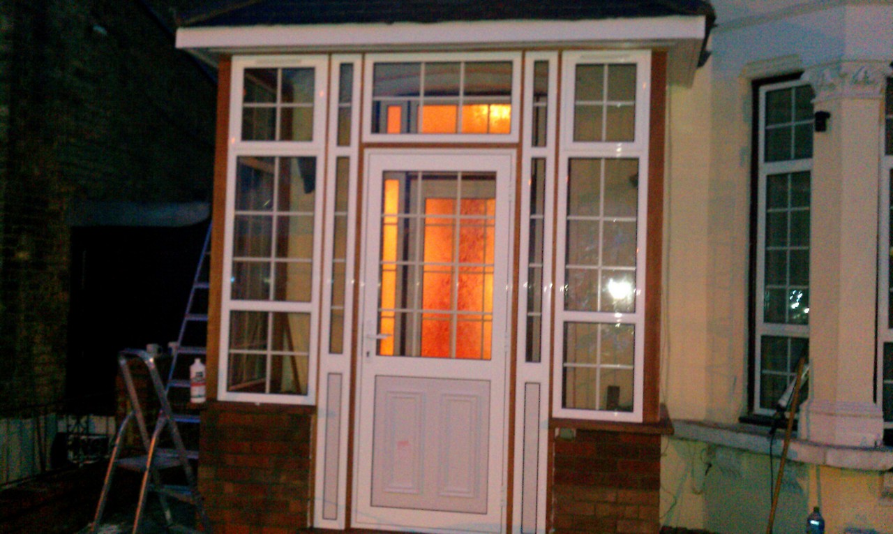 uPVC porch with Georgian bar glazing installed in Wandsworth